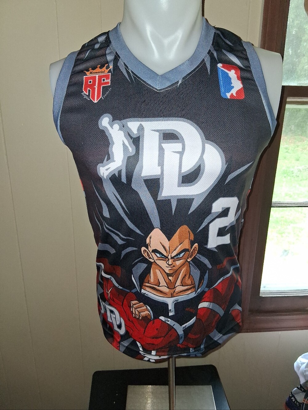 Kids Black Dragon Power Graphic Basketball Jersey Set by